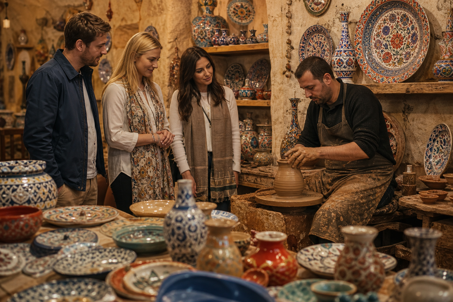 Avanos pottery shopping stop